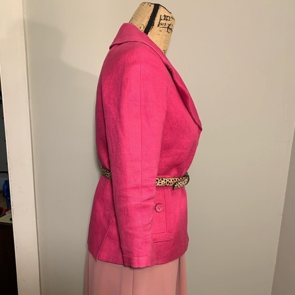 Talbots pink pea coat jacket size 2P - Picture 5 of 8